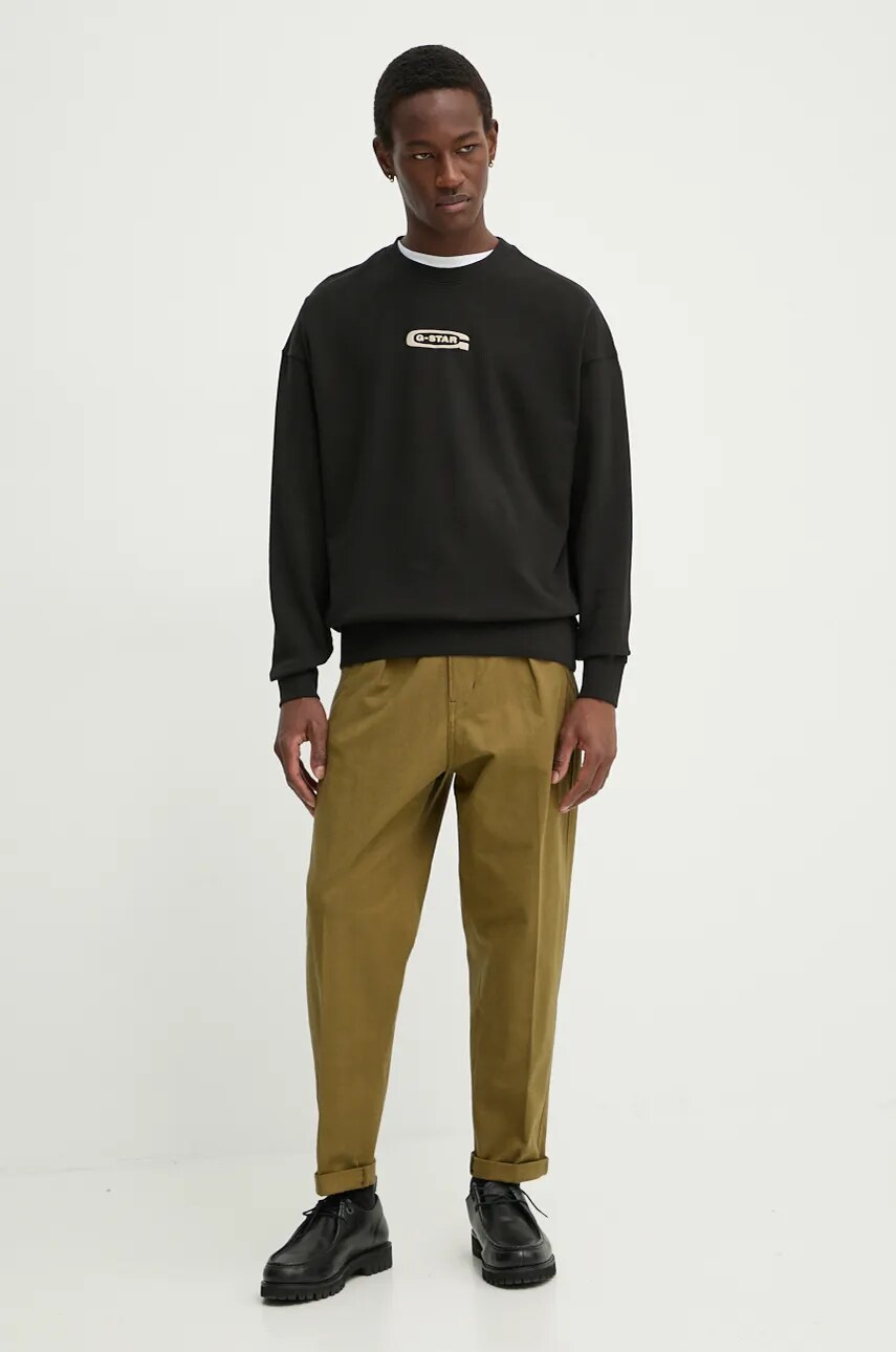 Штани G-Star Raw чоловічі колір зелений прямі D24543-D731