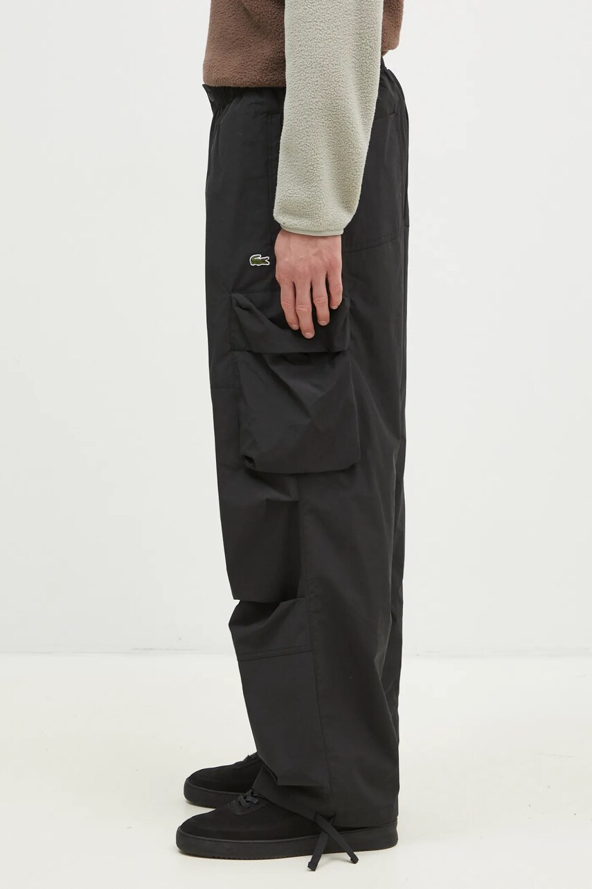 Штани Lacoste чоловічі колір чорний прямі XH2930