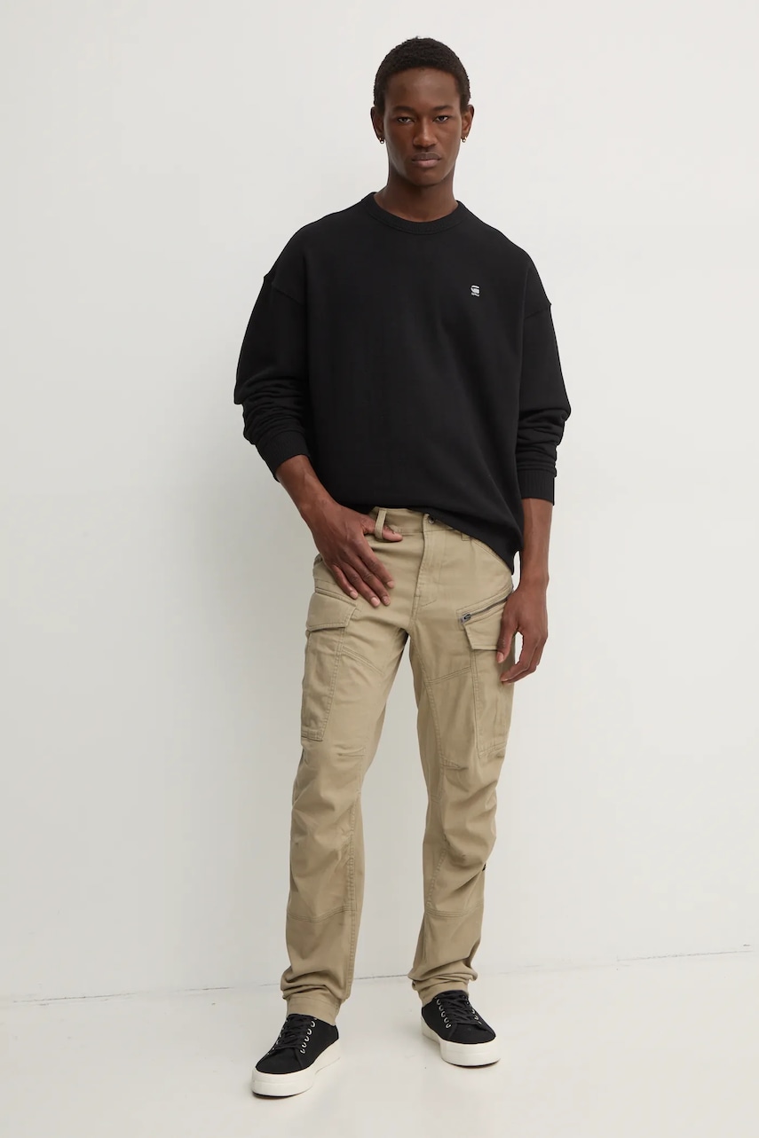 Штани G-Star Raw чоловічі колір бежевий прямі D25665-D846