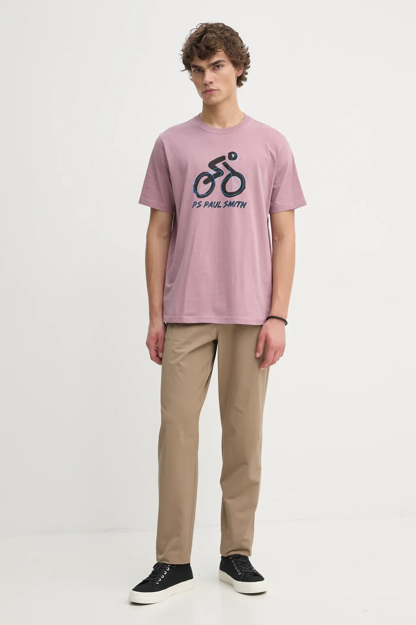 Штани PS Paul Smith чоловічі колір бежевий фасон chinos M2R.769Y.P22261