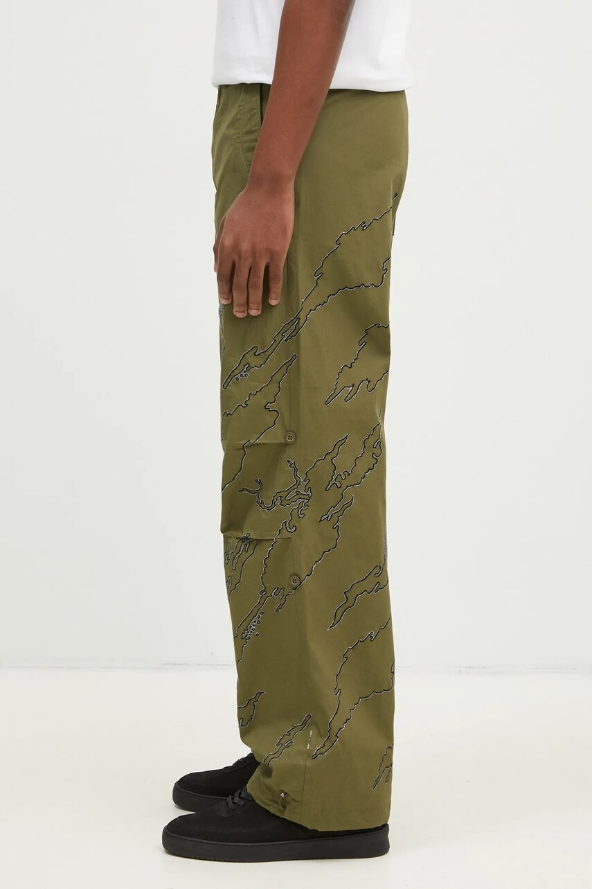 Бавовняні штани Maharishi Dpm: Sparse Bonsai Snopants колір зелений прямі 5340.OLIVE
