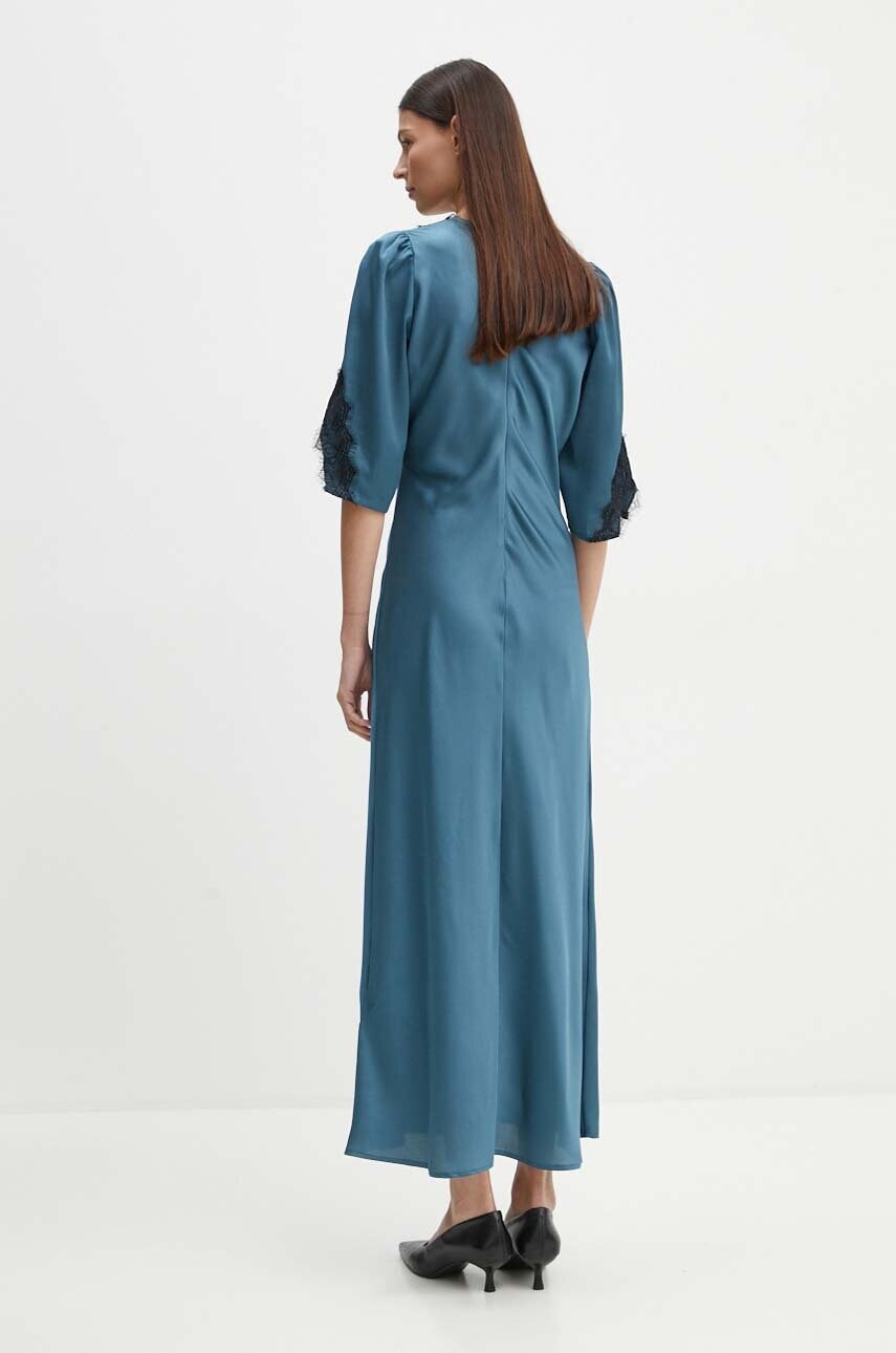 Сукня Bruuns Bazaar AcaciaBBDia dress колір синій maxi пряма BBW4036