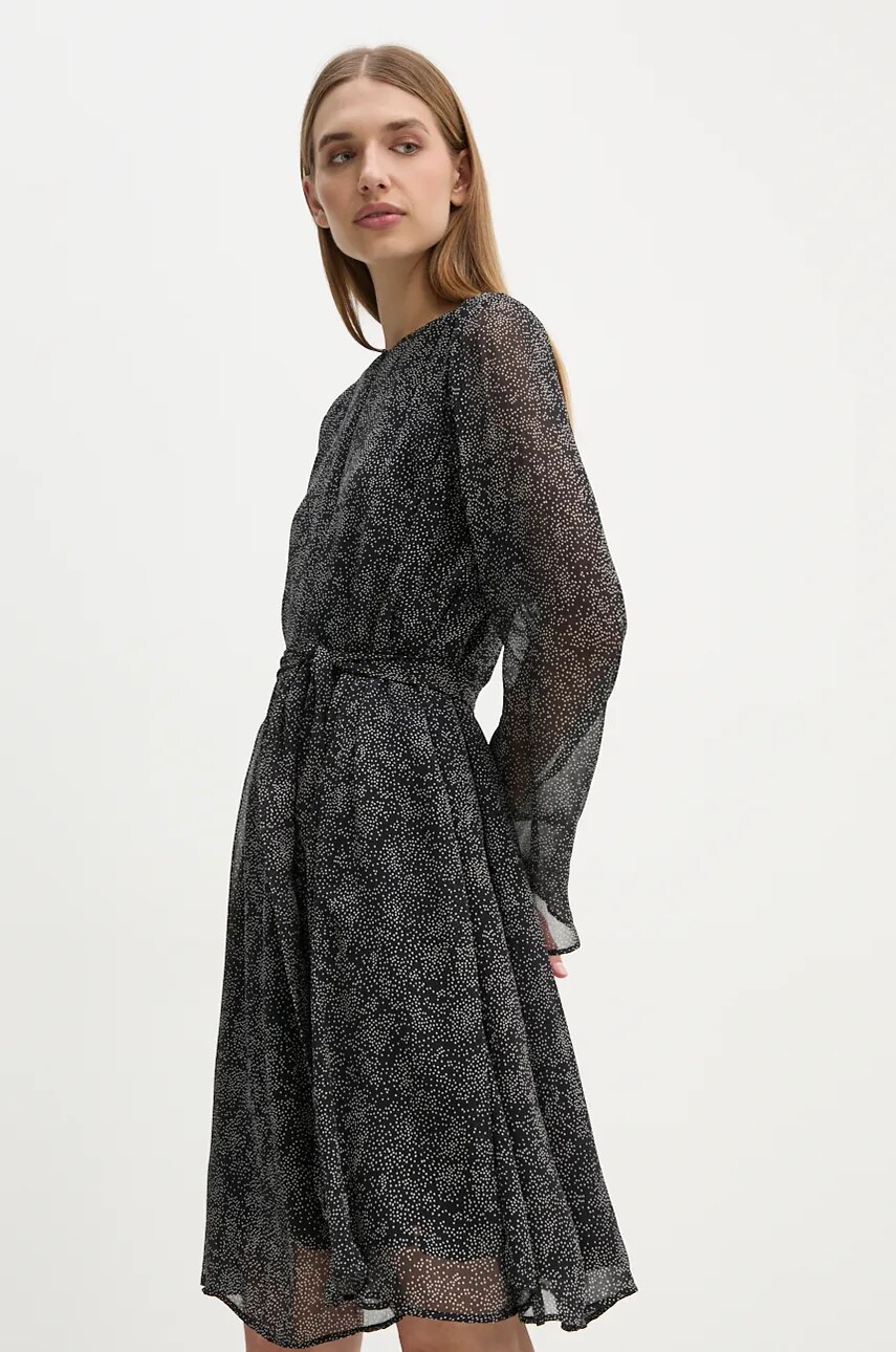 Сукня Bruuns Bazaar GrapeBBFrai колір чорний mini розкльошена BBW4126