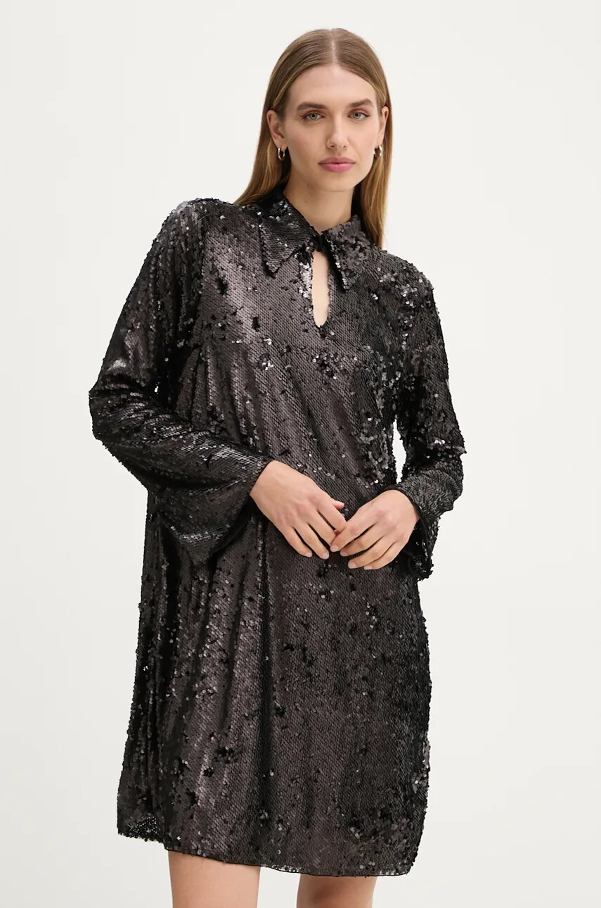 Купити Сукня Bruuns Bazaar MoeaBBUriela dress колір чорний mini пряма BBW4191 – головне зображення