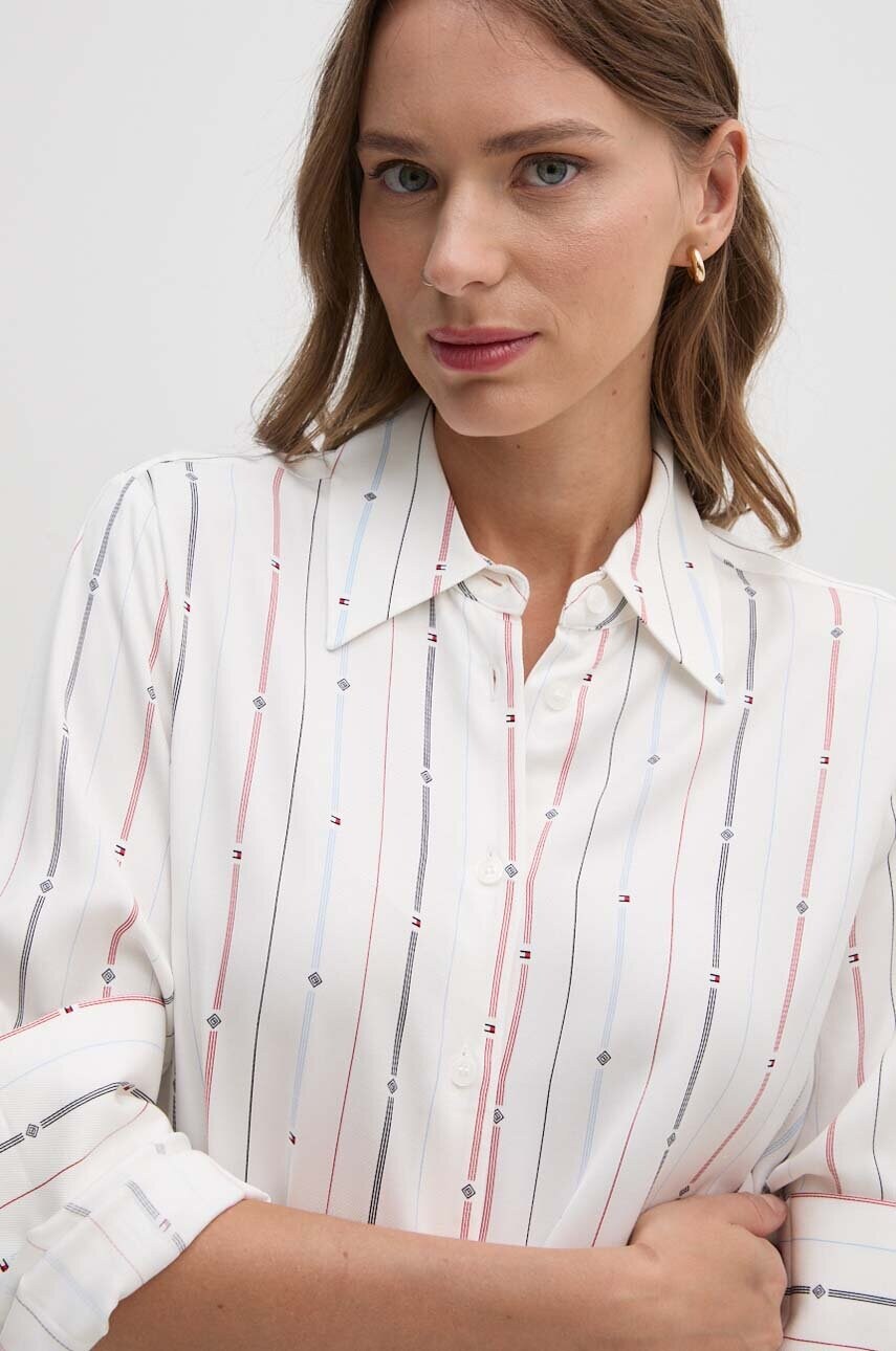 Сукня Tommy Hilfiger колір білий midi пряма WW0WW42302