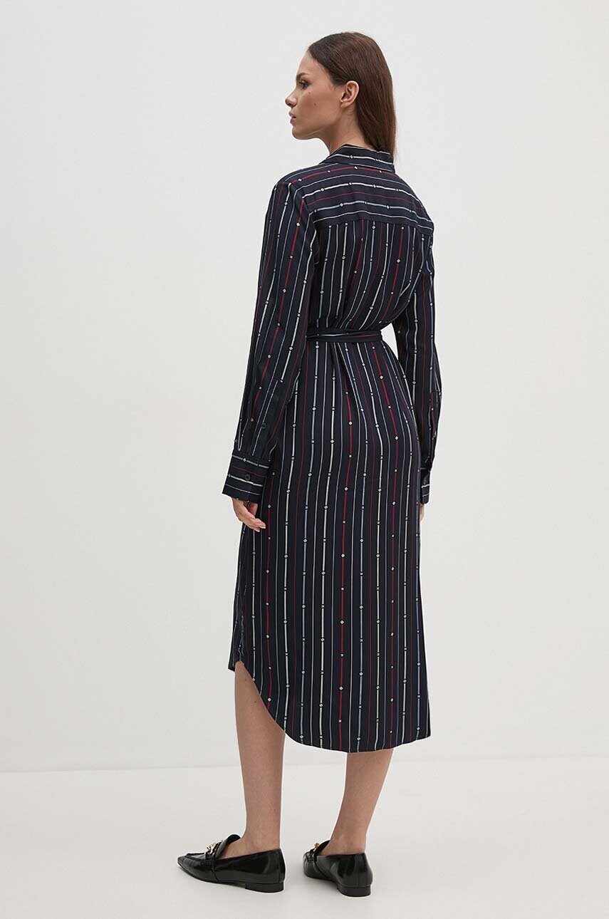 Сукня Tommy Hilfiger колір синій midi пряма WW0WW42302