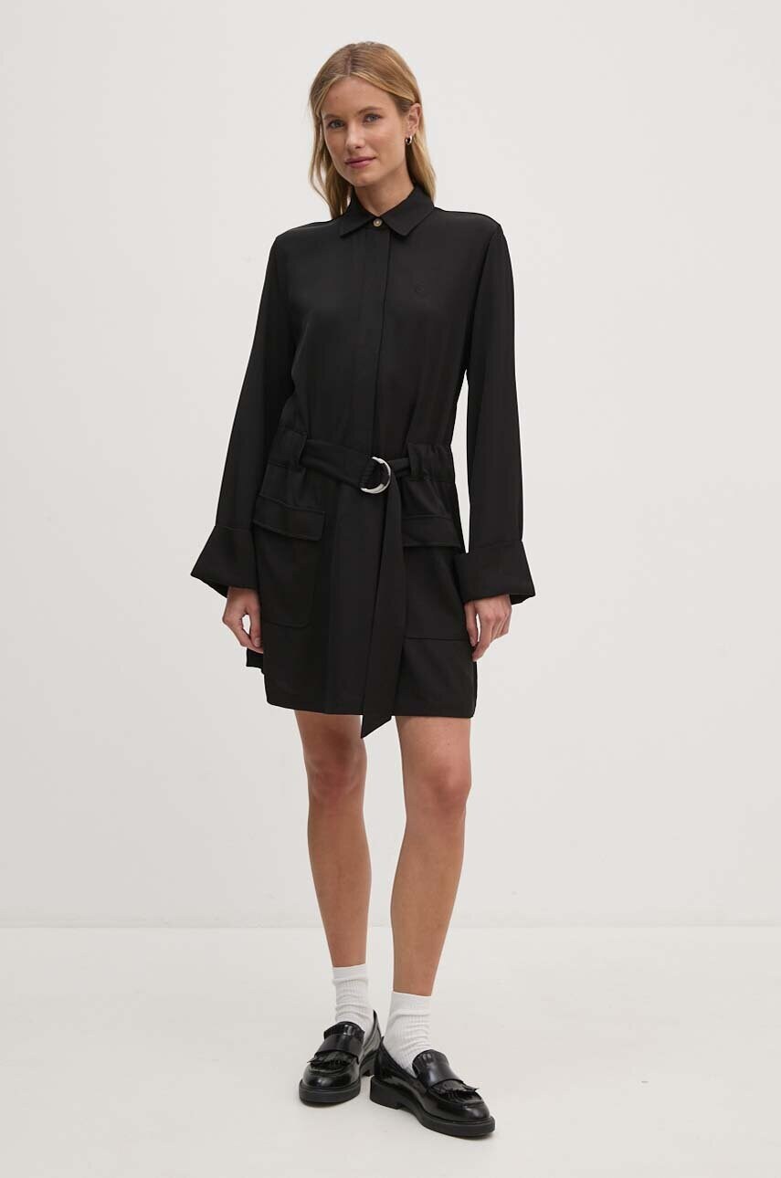 Сукня Tommy Hilfiger колір чорний mini розкльошена WW0WW42308