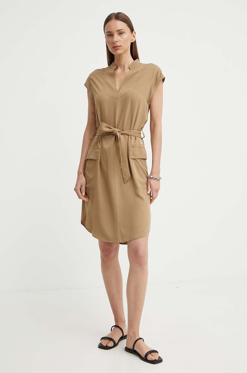 Сукня G-Star Raw колір бежевий mini пряма D24622-D573