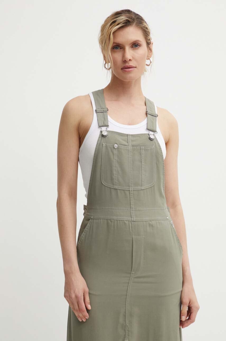 Сукня G-Star Raw колір зелений maxi пряма D24620-D522