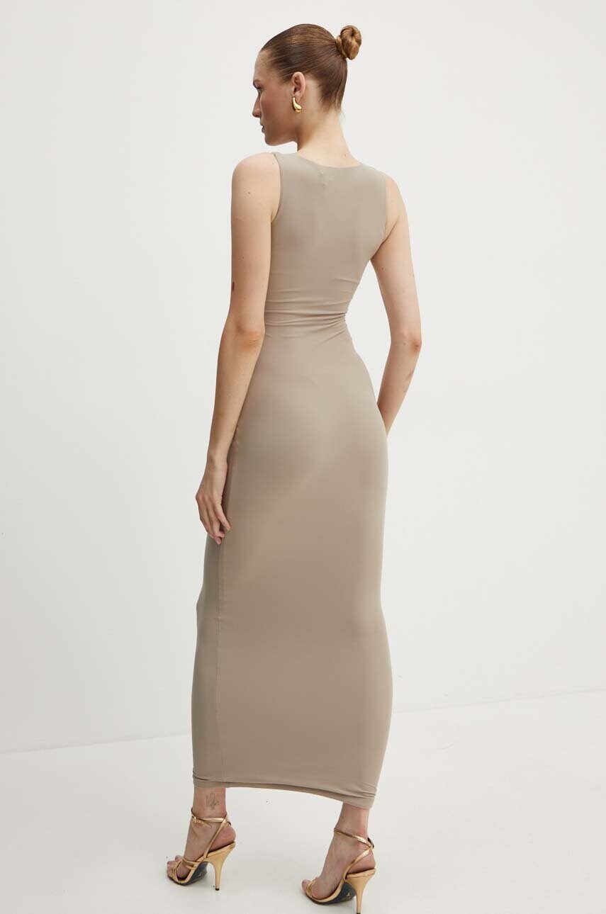 Сукня Guess KIM колір бежевий maxi облягаюча W4YK0J KCDE0