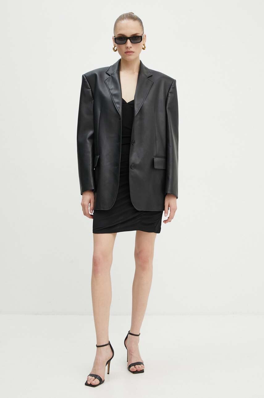 Сукня Armani Exchange колір чорний mini облягаюча 6DYA71 YJEAZ