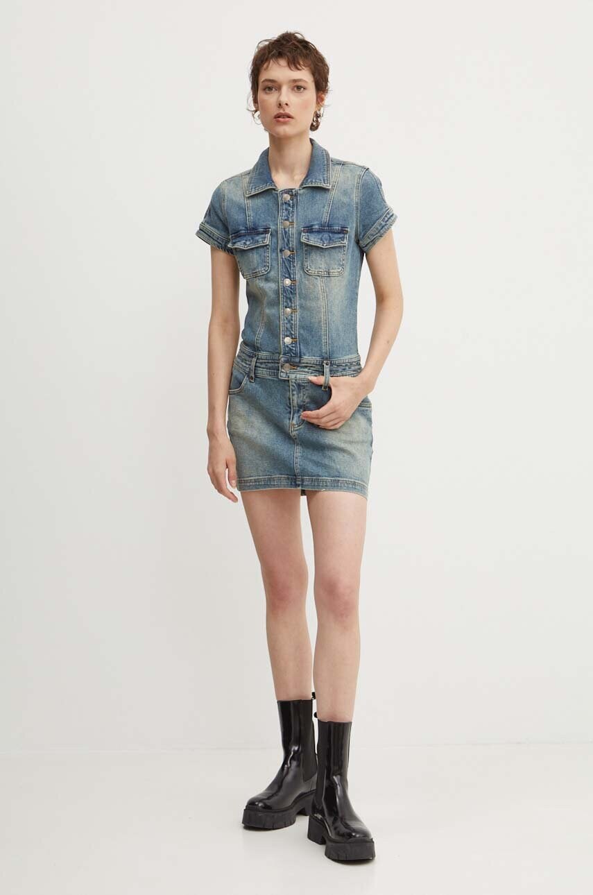 Джинсова сукня Guess Originals mini облягаюча W4YG62 D4ON0
