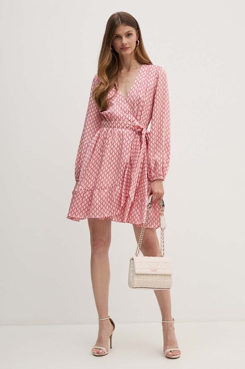 Сукня Marciano Guess JOSETTE колір червоний mini розкльошена 4YGK11 9859Z