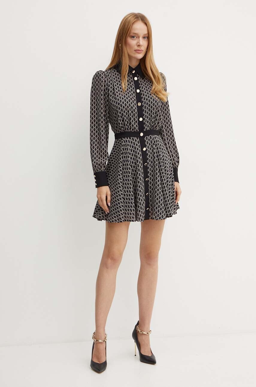 Сукня Marciano Guess EDITH колір чорний mini розкльошена 4YGK35 7142A