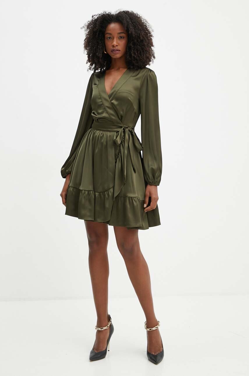 Сукня Marciano Guess JOSETTE колір зелений mini розкльошена 4YGK11 7116A