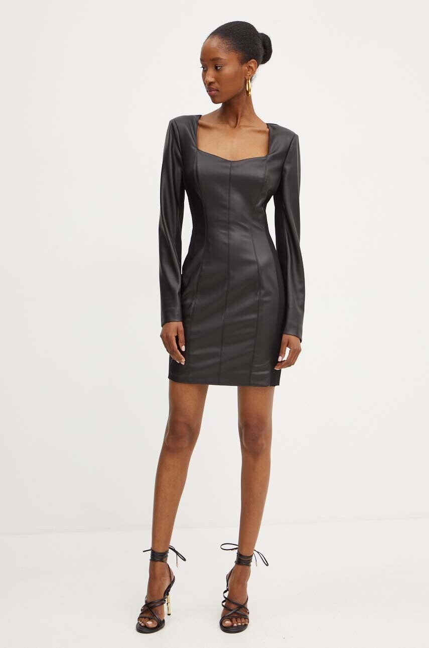 Сукня Marciano Guess ANNY колір чорний mini облягаюча 4YGK20 7159A