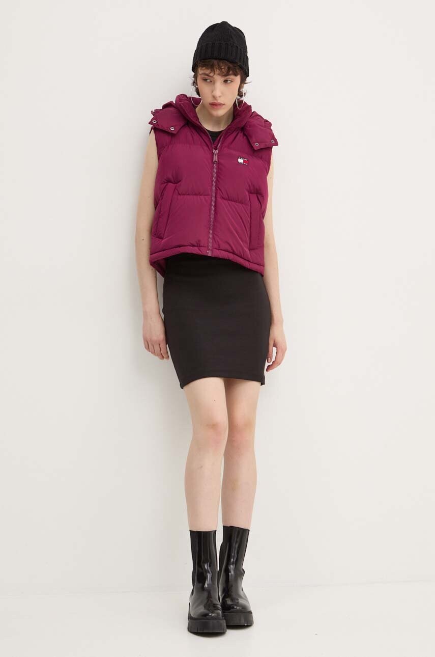 Сукня Tommy Jeans колір чорний mini облягаюча DW0DW18658