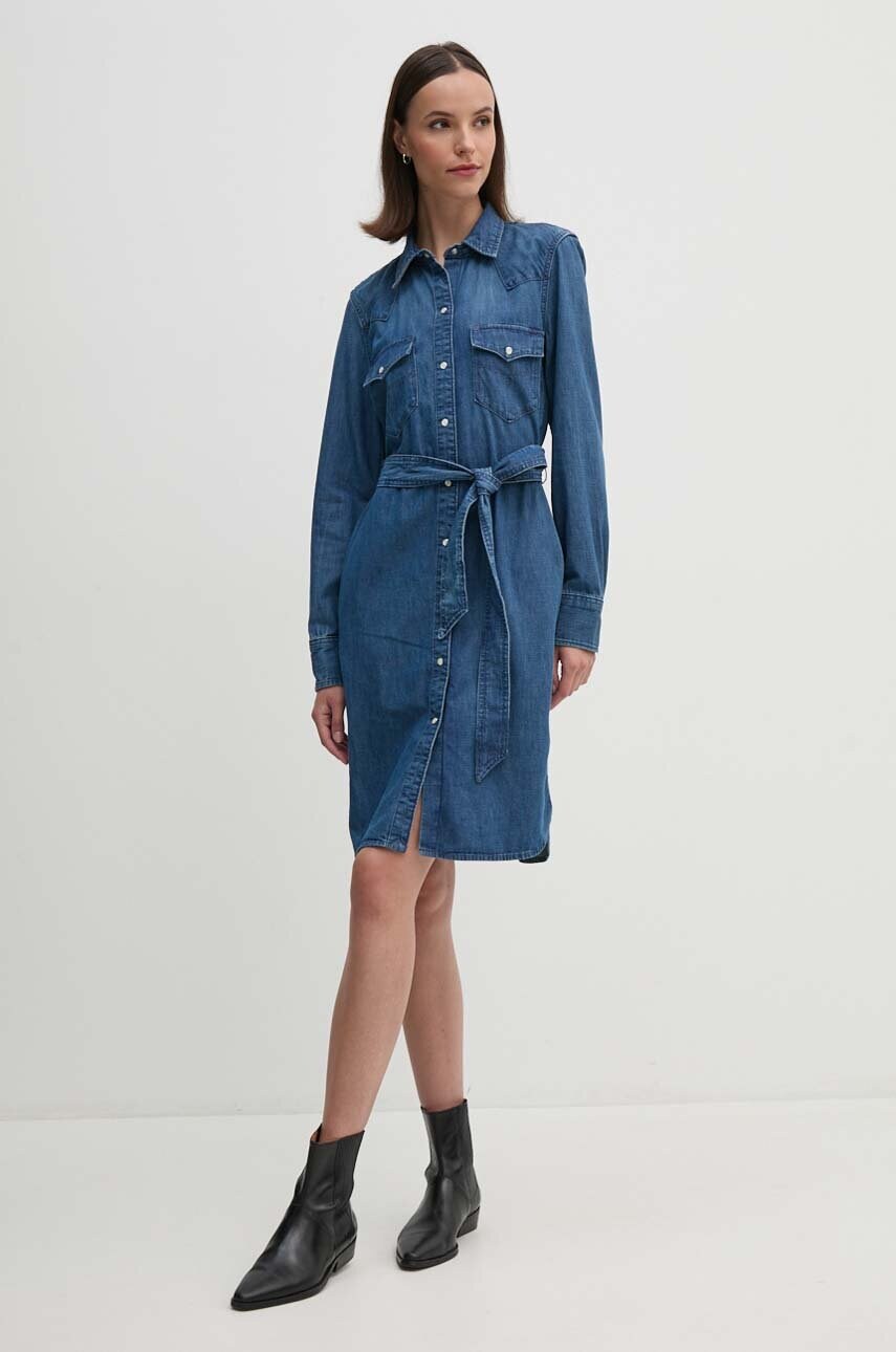 Джинсова сукня Lauren Ralph Lauren mini пряма 200940322