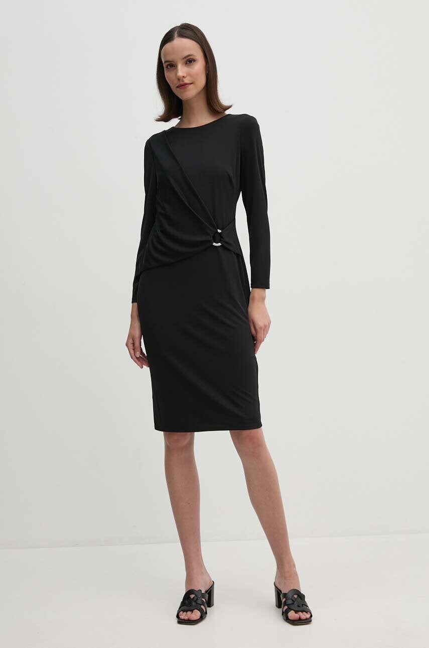 Сукня Lauren Ralph Lauren колір чорний mini облягаюча 250898916
