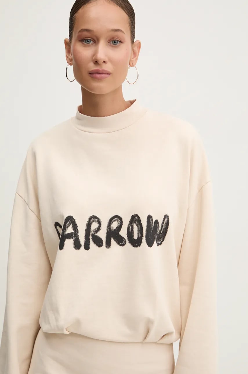 Бавовняна сукня Barrow колір бежевий mini oversize F4BWWODR106