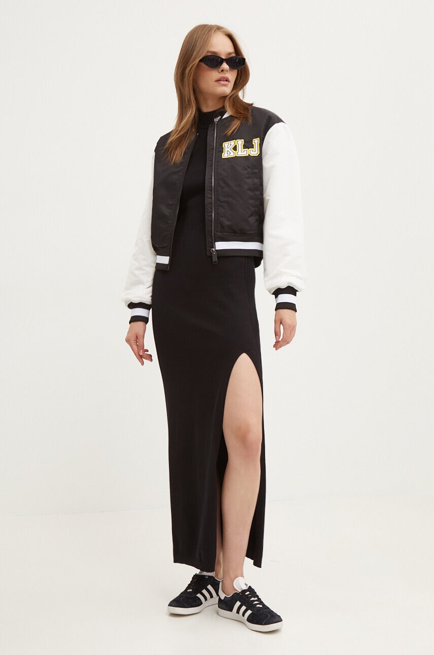 Сукня Karl Lagerfeld Jeans колір чорний maxi пряма 245J1305