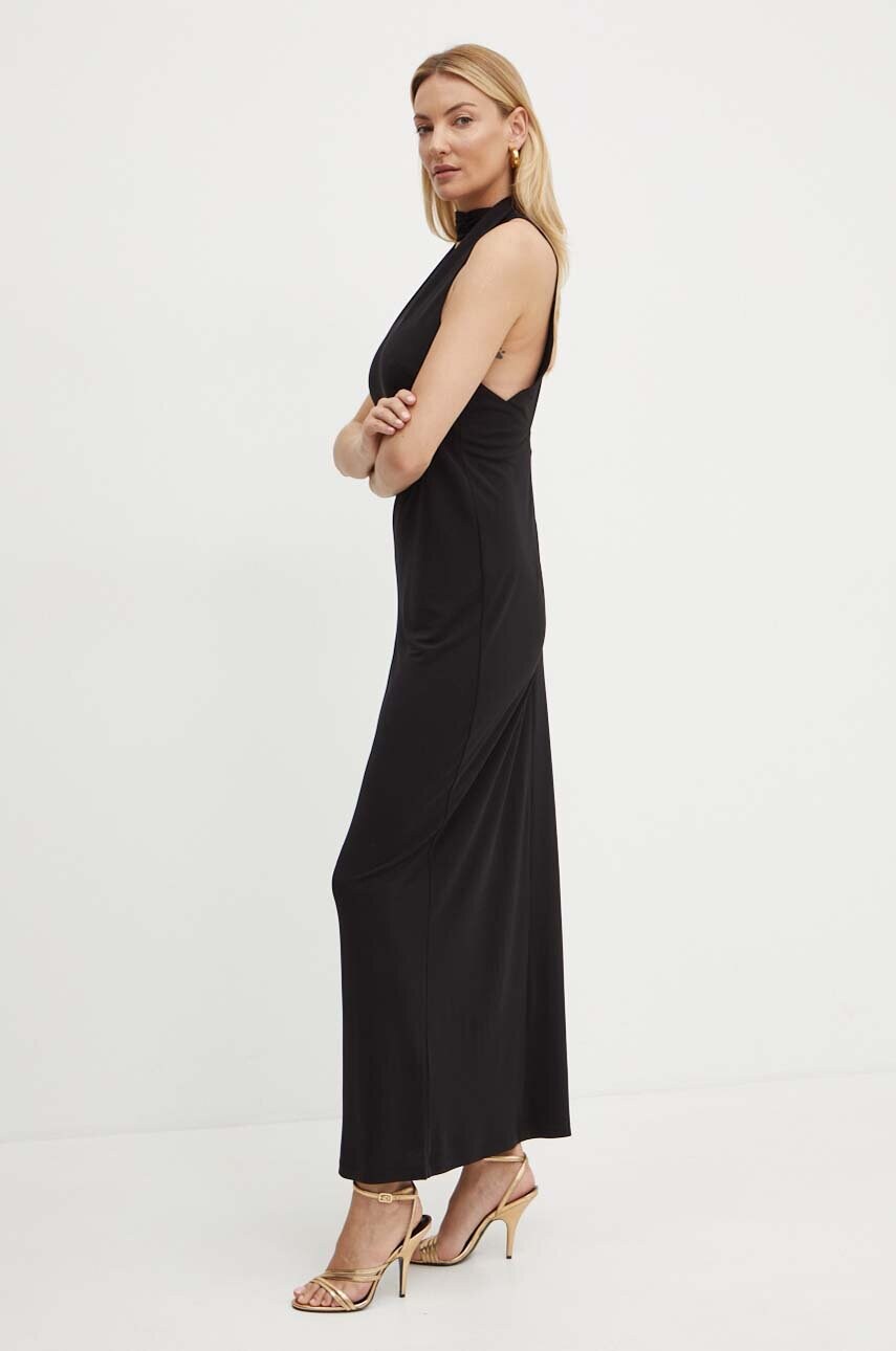 Сукня MAX&Co. колір чорний maxi облягаюча 2426626021200