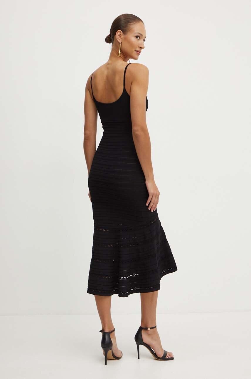 Сукня Victoria Beckham колір чорний mini розкльошена 1324KDR005705A