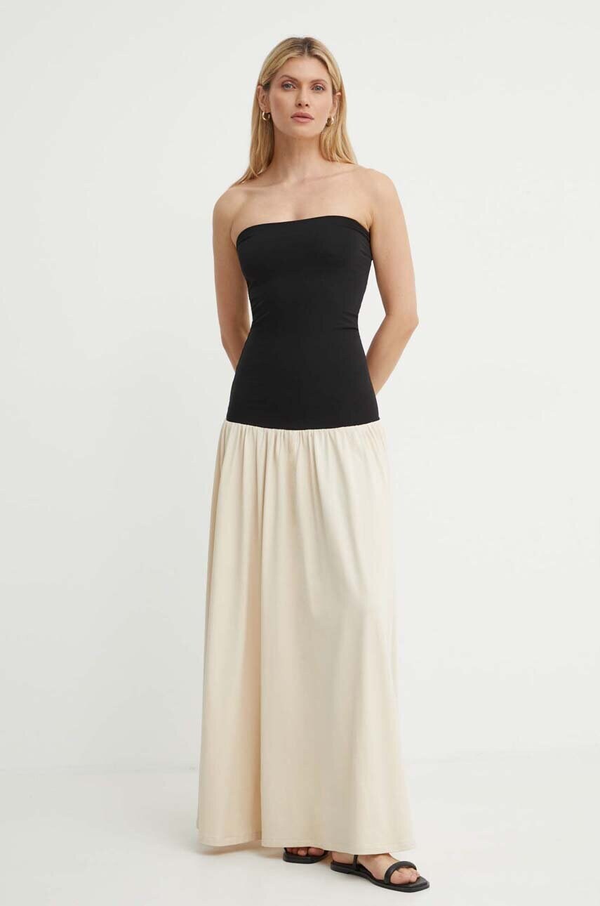 Сукня By Malene Birger MARCIELLA колір бежевий maxi розкльошена Q72460001