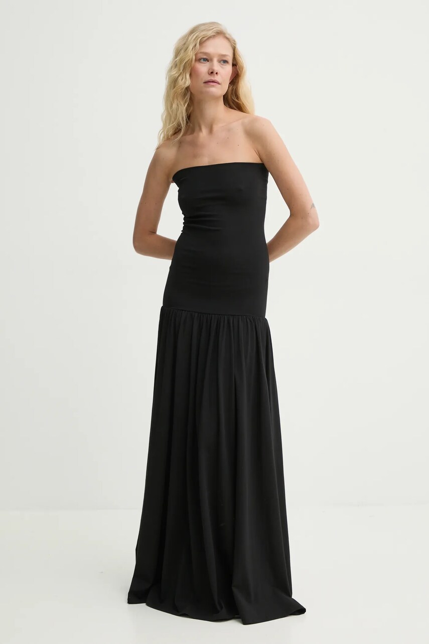 Сукня By Malene Birger MARCIELLA колір чорний maxi розкльошена Q72460001