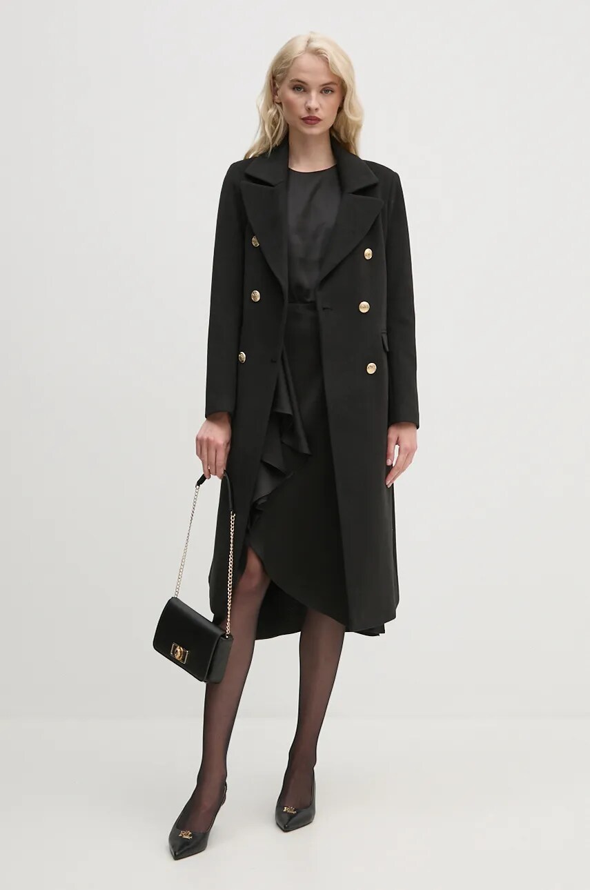 Сукня Dkny колір чорний midi облягаюча DD4GTB81