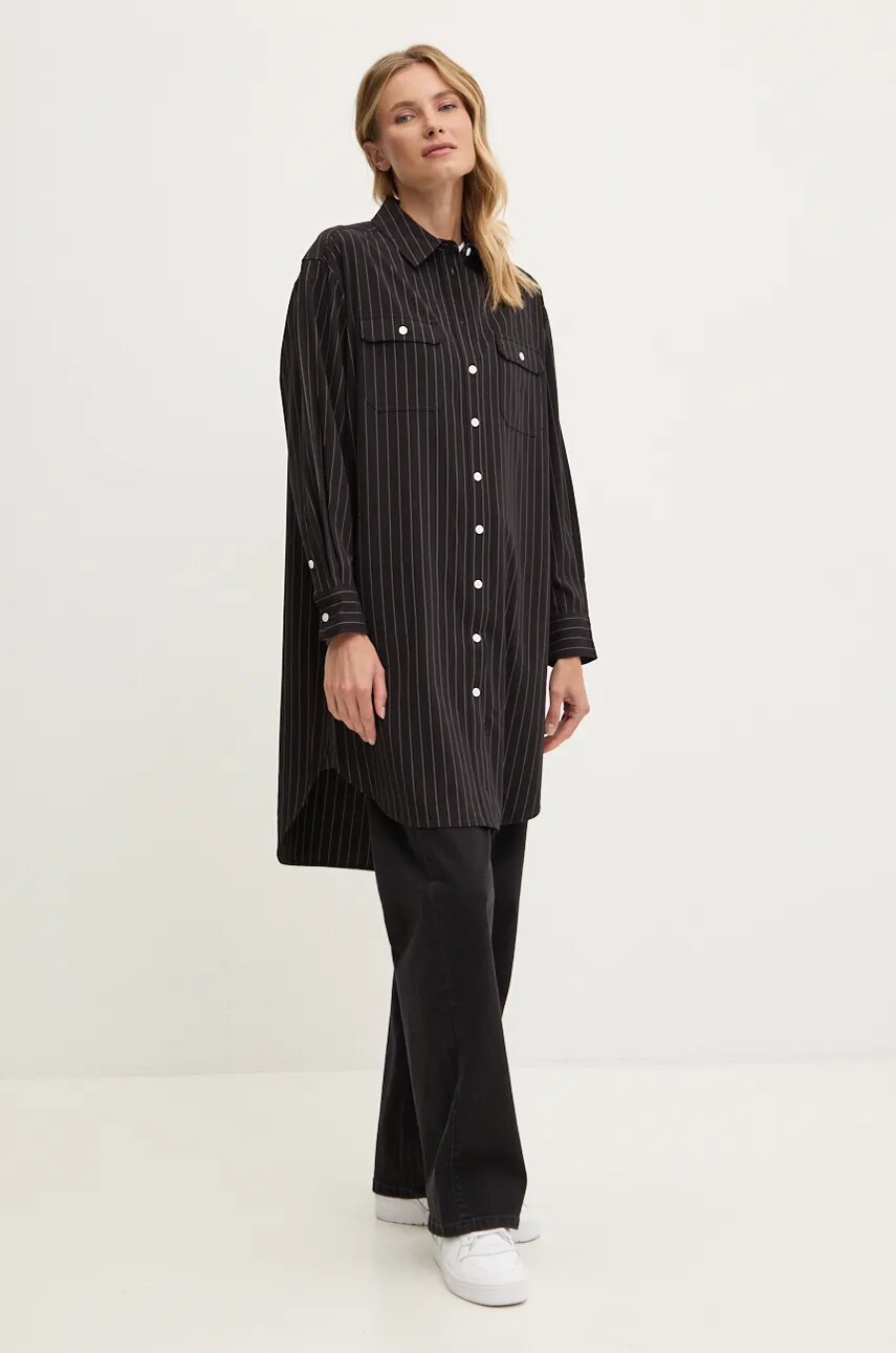Сукня Dkny колір чорний mini oversize D2G4A144