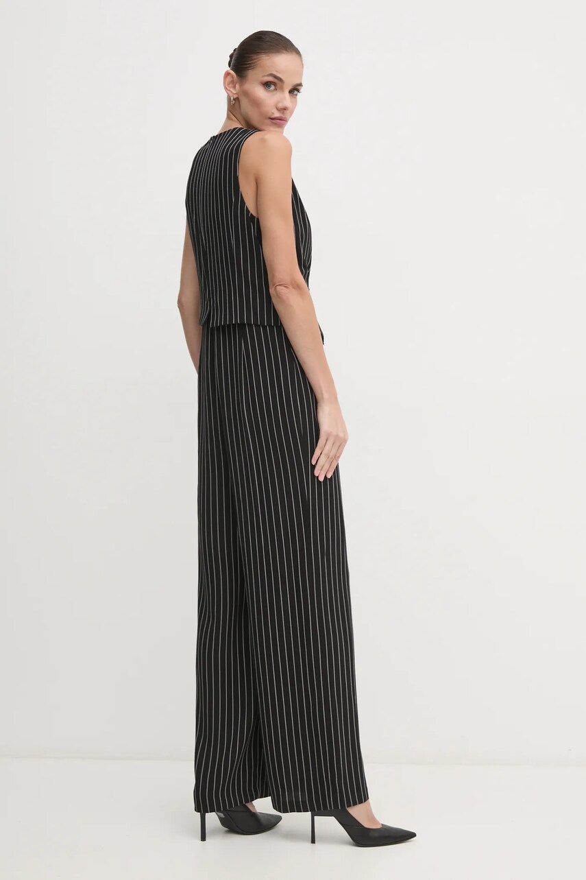 Комбінезон Dkny колір чорний декольте трикутник DD4GDA53