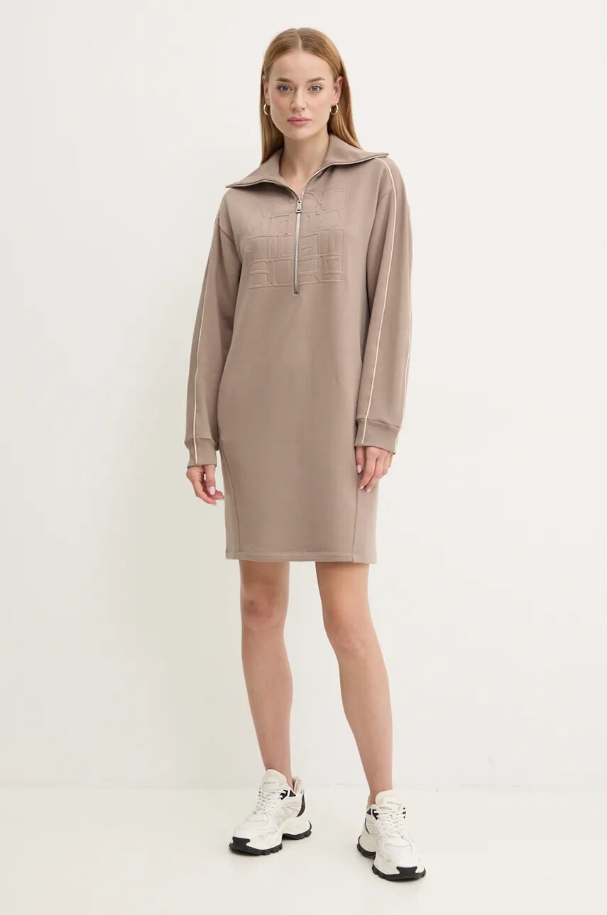 Сукня Max Mara Leisure колір бежевий mini пряма 2426626048600