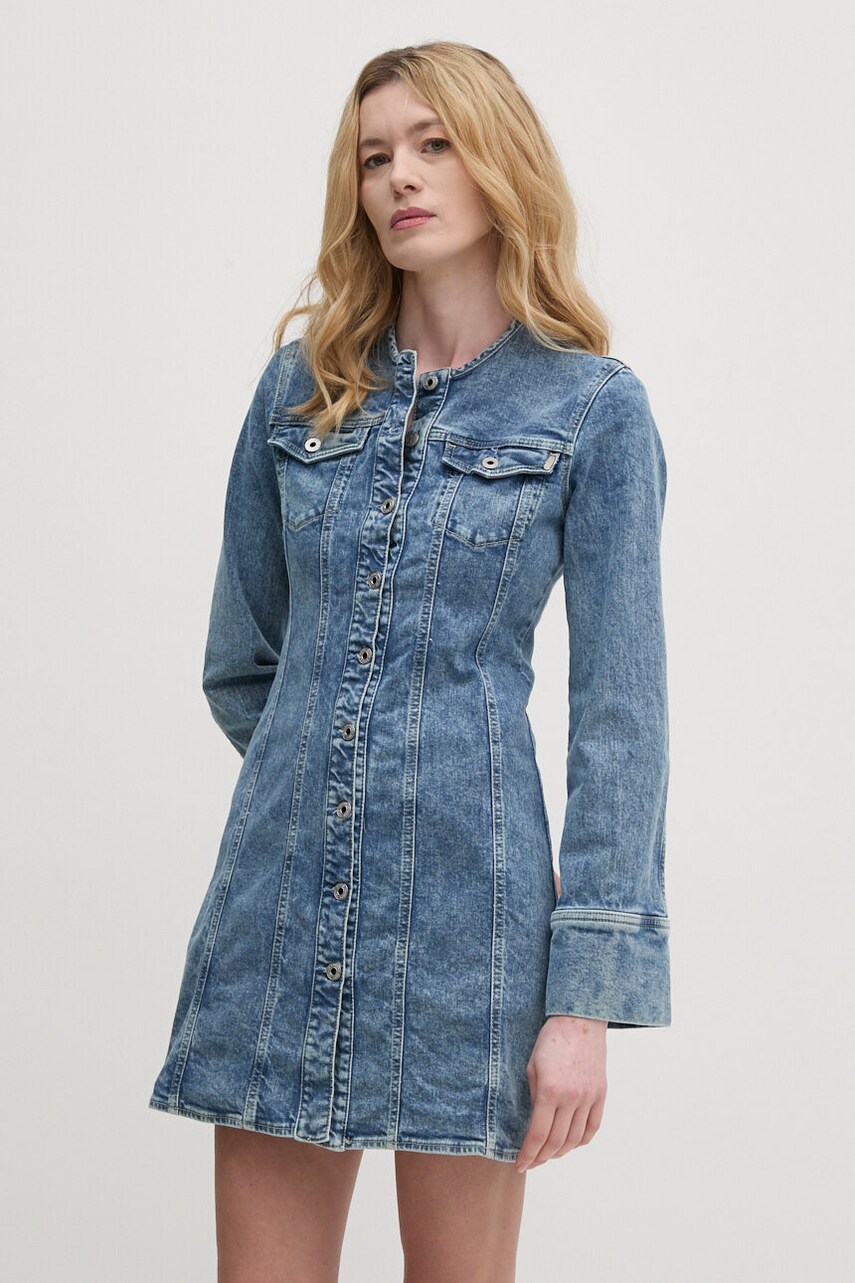 Джинсова сукня Pepe Jeans ELLA mini облягаюча PL953549