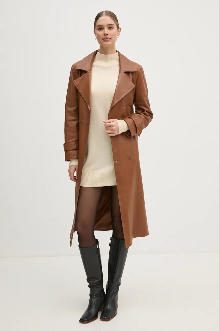Сукня з домішкою вовни Pepe Jeans HAZEL DRESS колір бежевий mini пряма PL953593