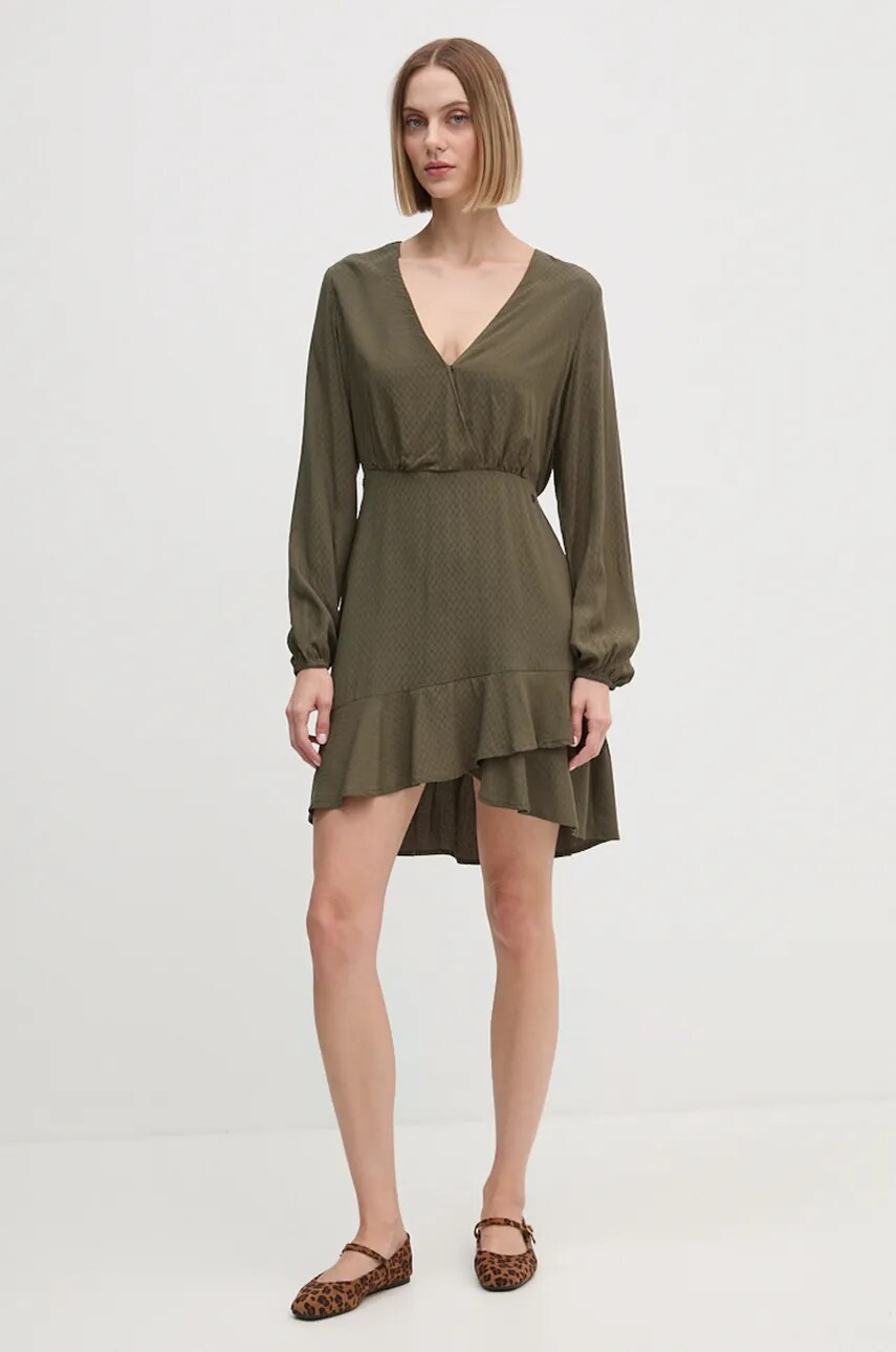 Сукня Pepe Jeans KENDALL колір зелений mini розкльошена PL953610