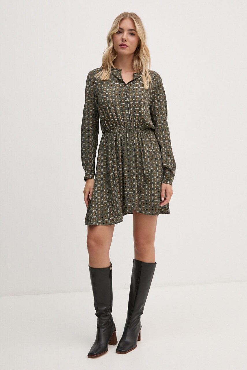 Сукня Pepe Jeans PERNICIA колір зелений mini розкльошена PL953622