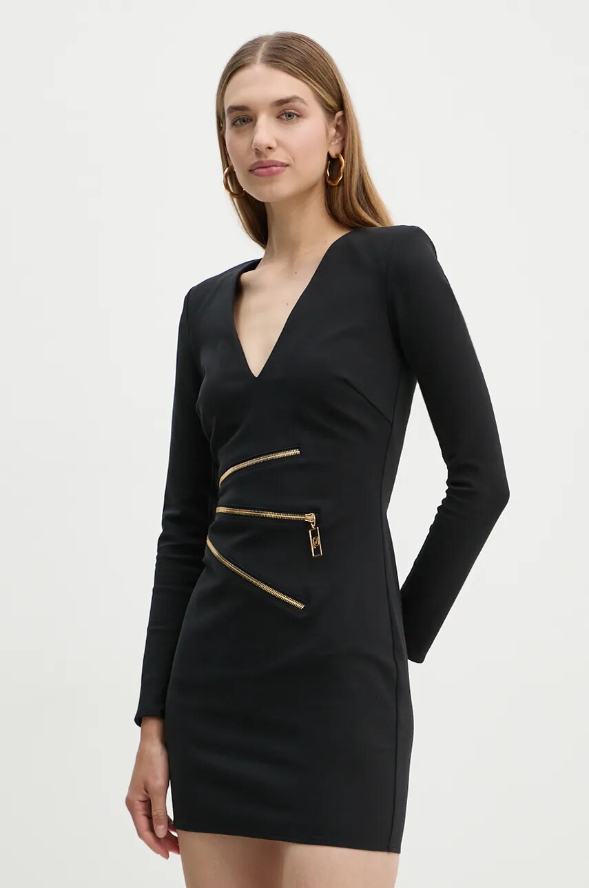 Сукня Elisabetta Franchi колір чорний mini облягаюча AB64747E2