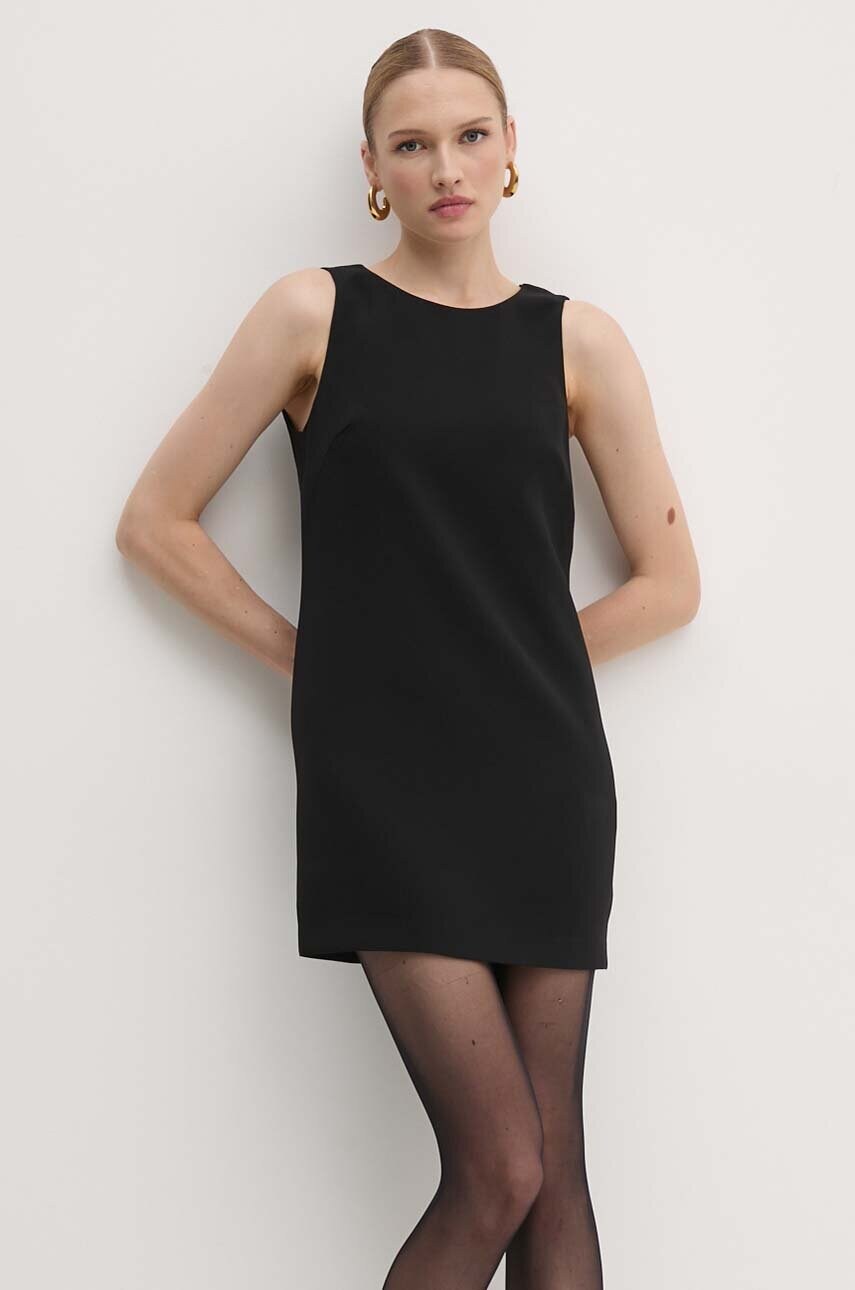 Сукня Elisabetta Franchi колір чорний mini пряма AB73947E2