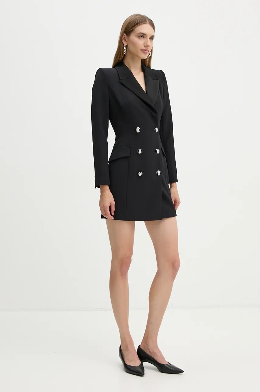 Сукня Elisabetta Franchi колір чорний mini облягаюча AB74147E2