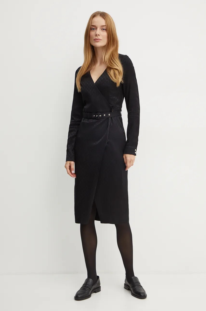 Сукня Marciano Guess AMALIA колір чорний mini розкльошена 4BGK16 7169A