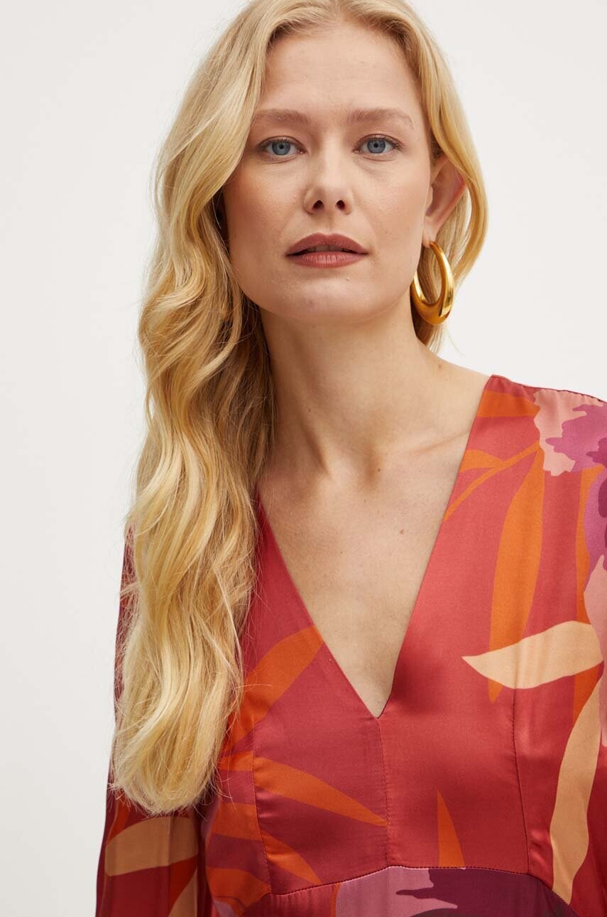 Сукня Twinset колір помаранчевий maxi розкльошена 242TP2661