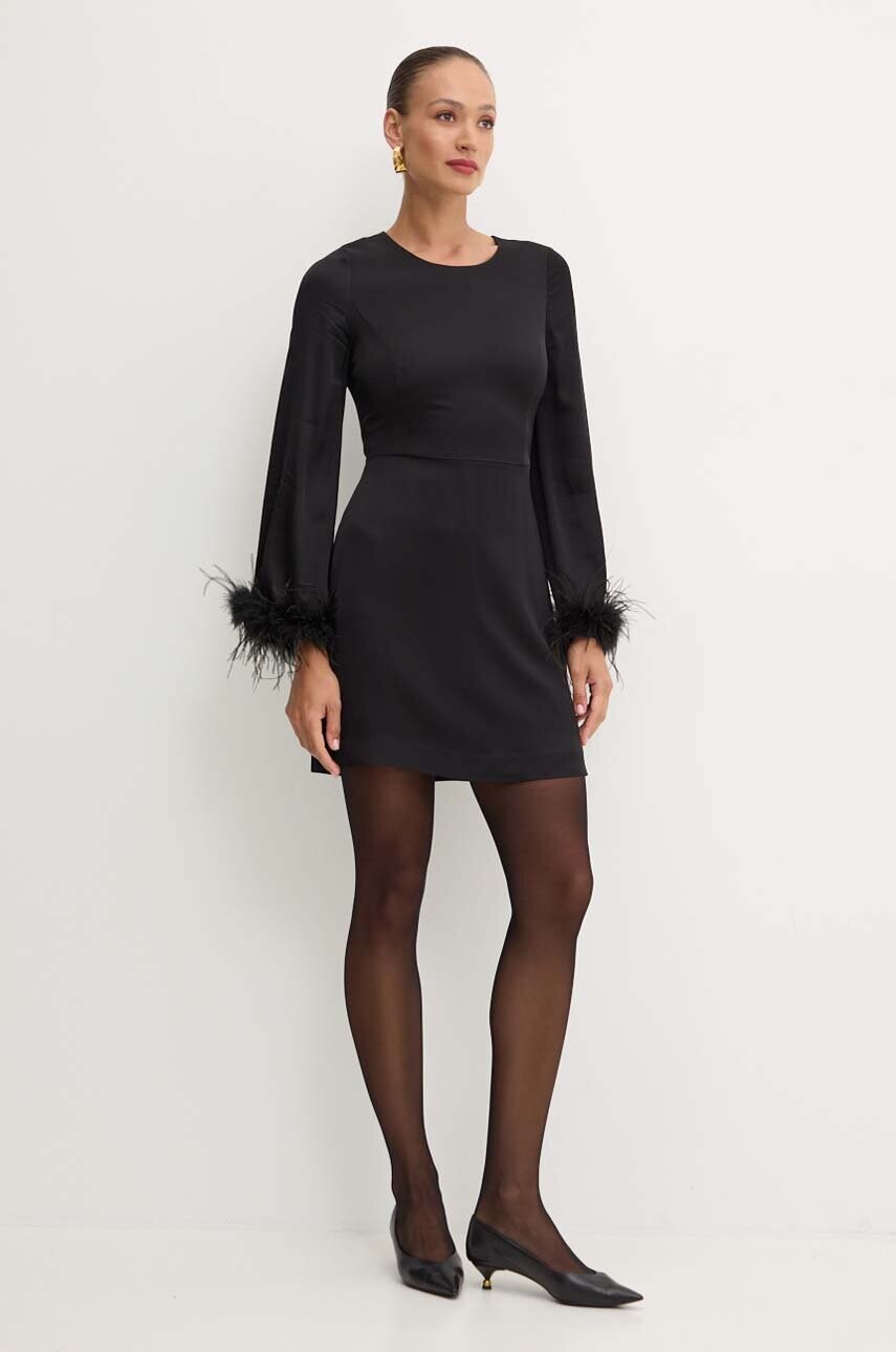 Сукня Twinset колір чорний mini пряма 242TP2346