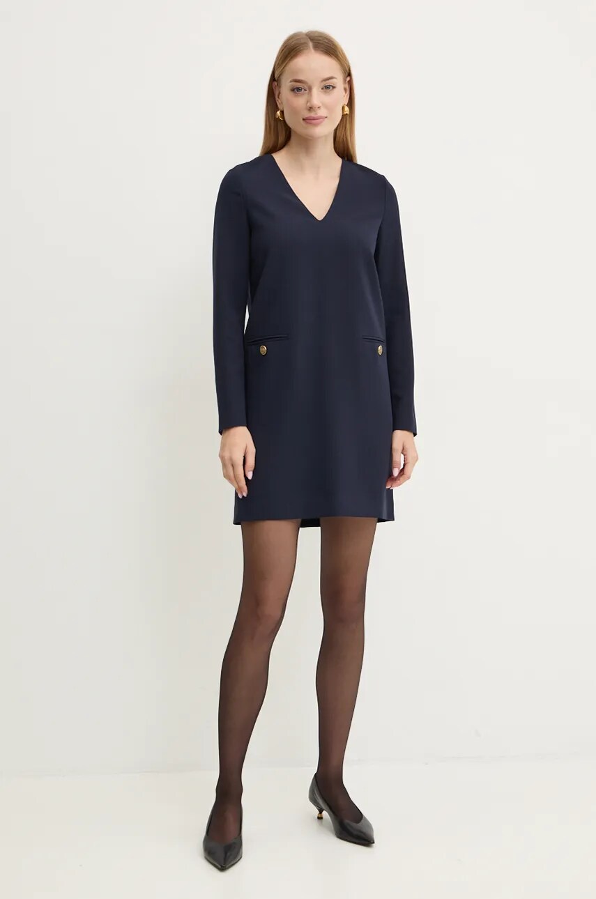 Сукня Twinset колір синій mini пряма 242TT2102