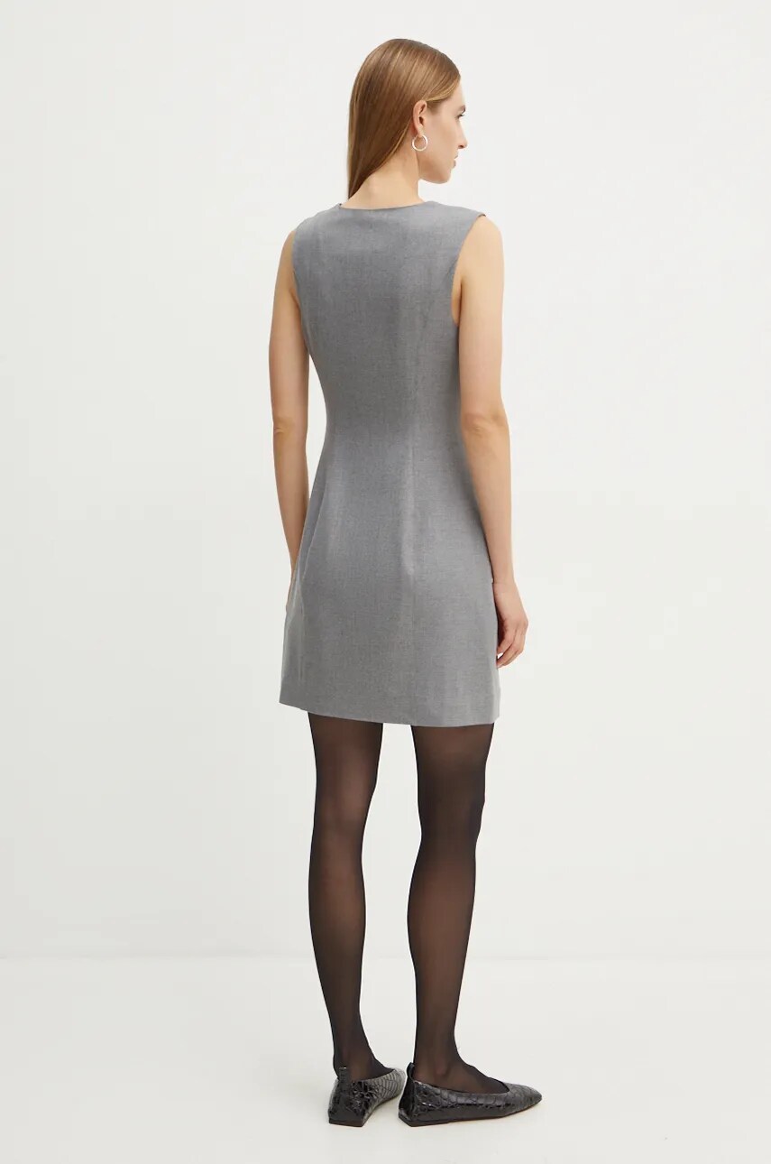Сукня Guess DORIS колір сірий mini облягаюча W4BK11 WGIF2