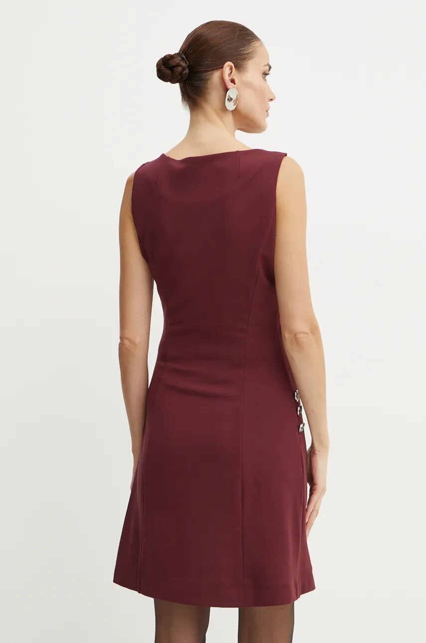 Сукня Guess LENA колір бордовий mini розкльошена W4BK14 KBJP2