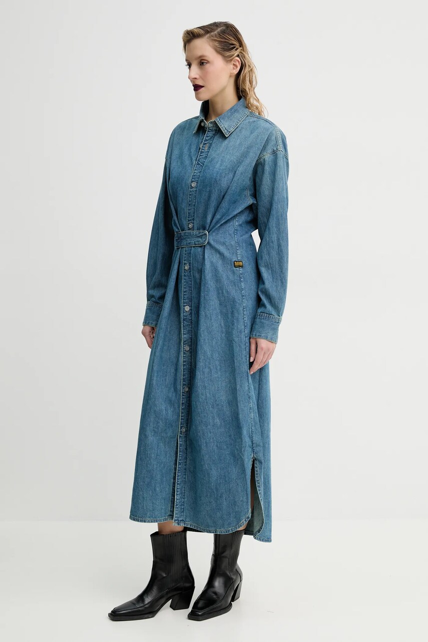 Джинсова сукня G-Star Raw maxi пряма D25183-D252