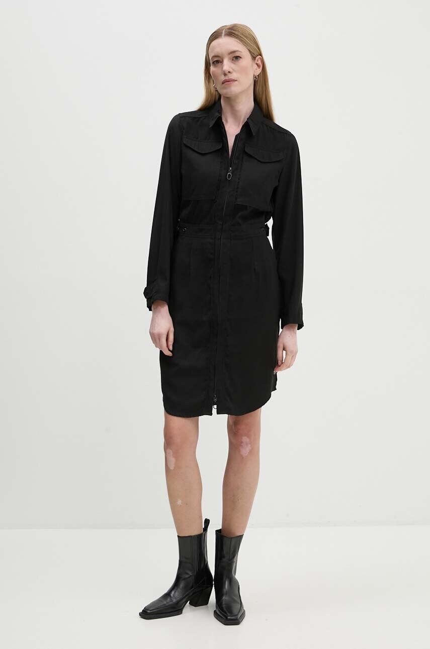 Сукня G-Star Raw колір чорний mini розкльошена D25248-D522
