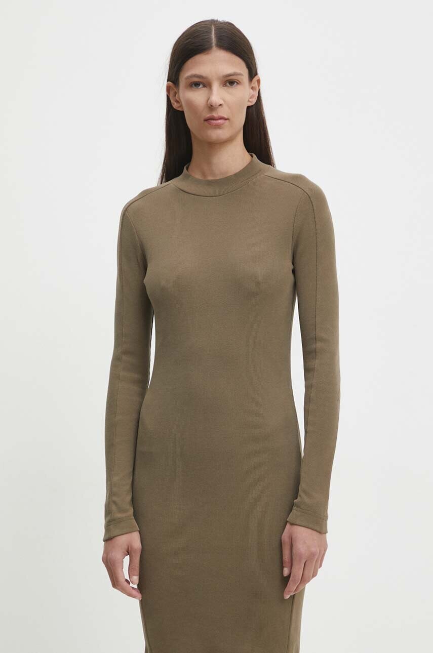 Сукня G-Star Raw колір зелений mini облягаюча D25034-D702