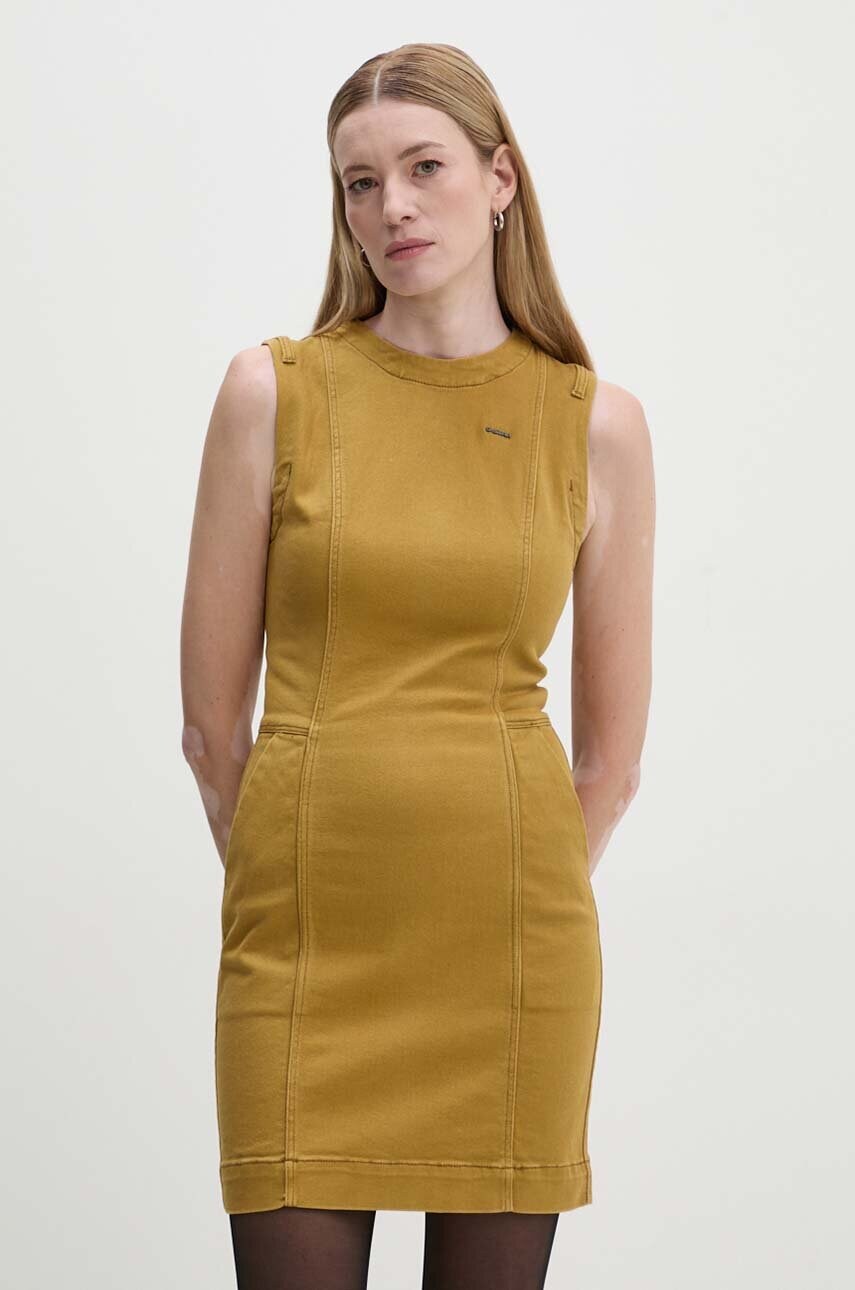Сукня G-Star Raw колір зелений mini пряма D25249-D730